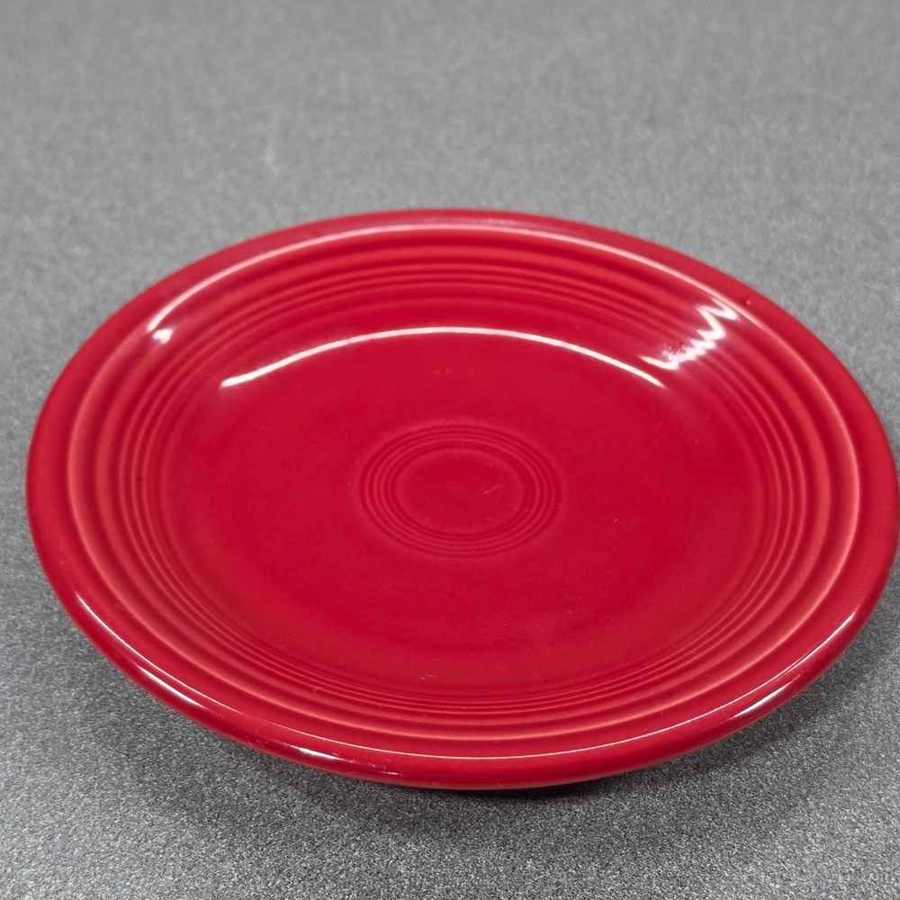 Fiesta Bread and Butter Plate 6 inch Scarlet Red Excellent Art Deco
